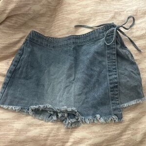 Denim Skort